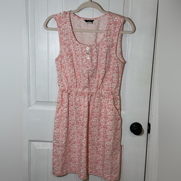 J. Crew sleeveless floral linen cotton blend dress with pockets - Picture 1 of 6